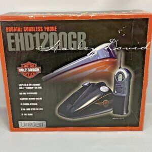 Harley Davidson Cordless Phone of Teardrop Gas Tank UNIDEN 900 MHZ EHD1200GB